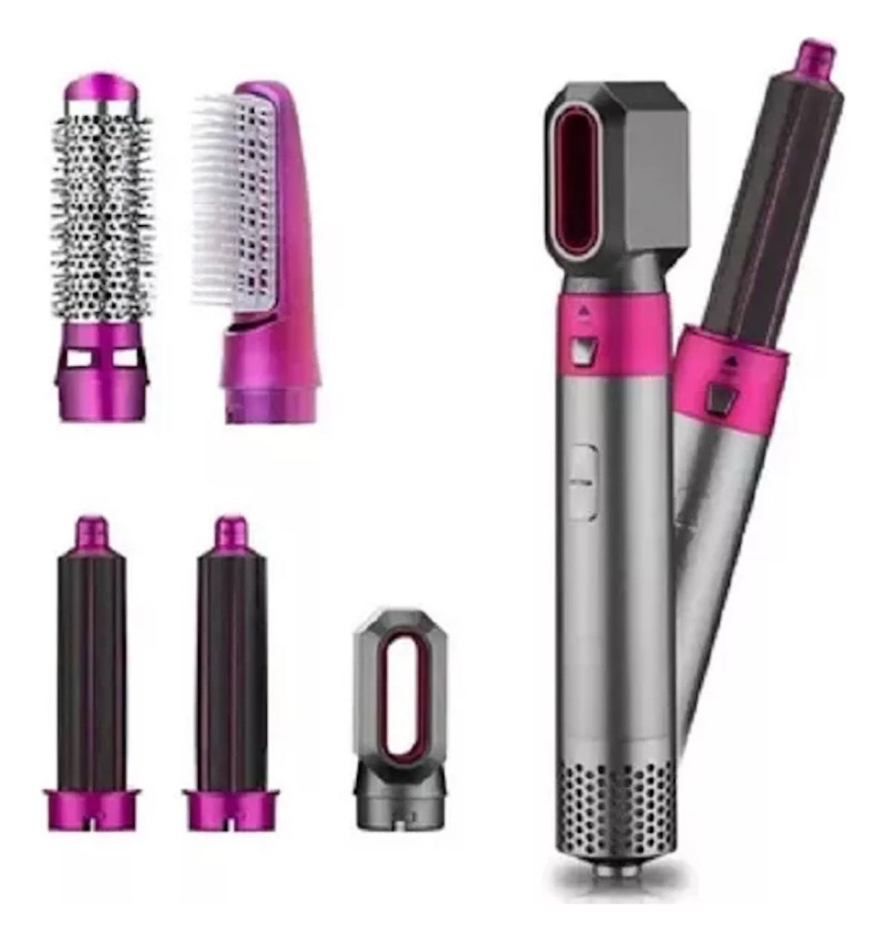 💇♀️ CEPILLO SECADOR 5 en 1 – ¡TU ALIADO RÁPIDO PARA UN CABELLO PERFECTO!