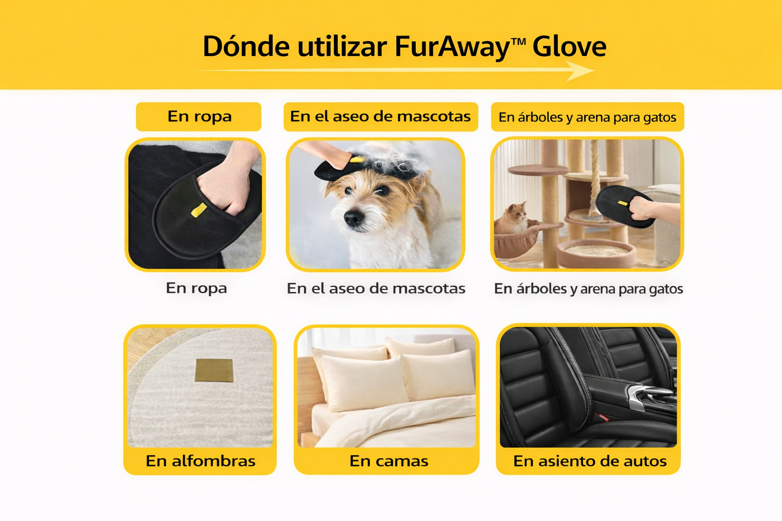 🧤 Guante FurAway™ - El pelo se va, el cariño queda